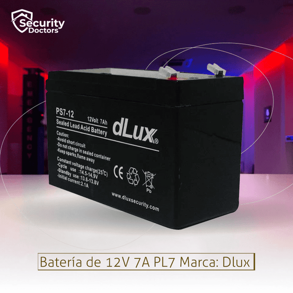 Batería PL12 de 12 voltios 12 Amp Marca: Dlux