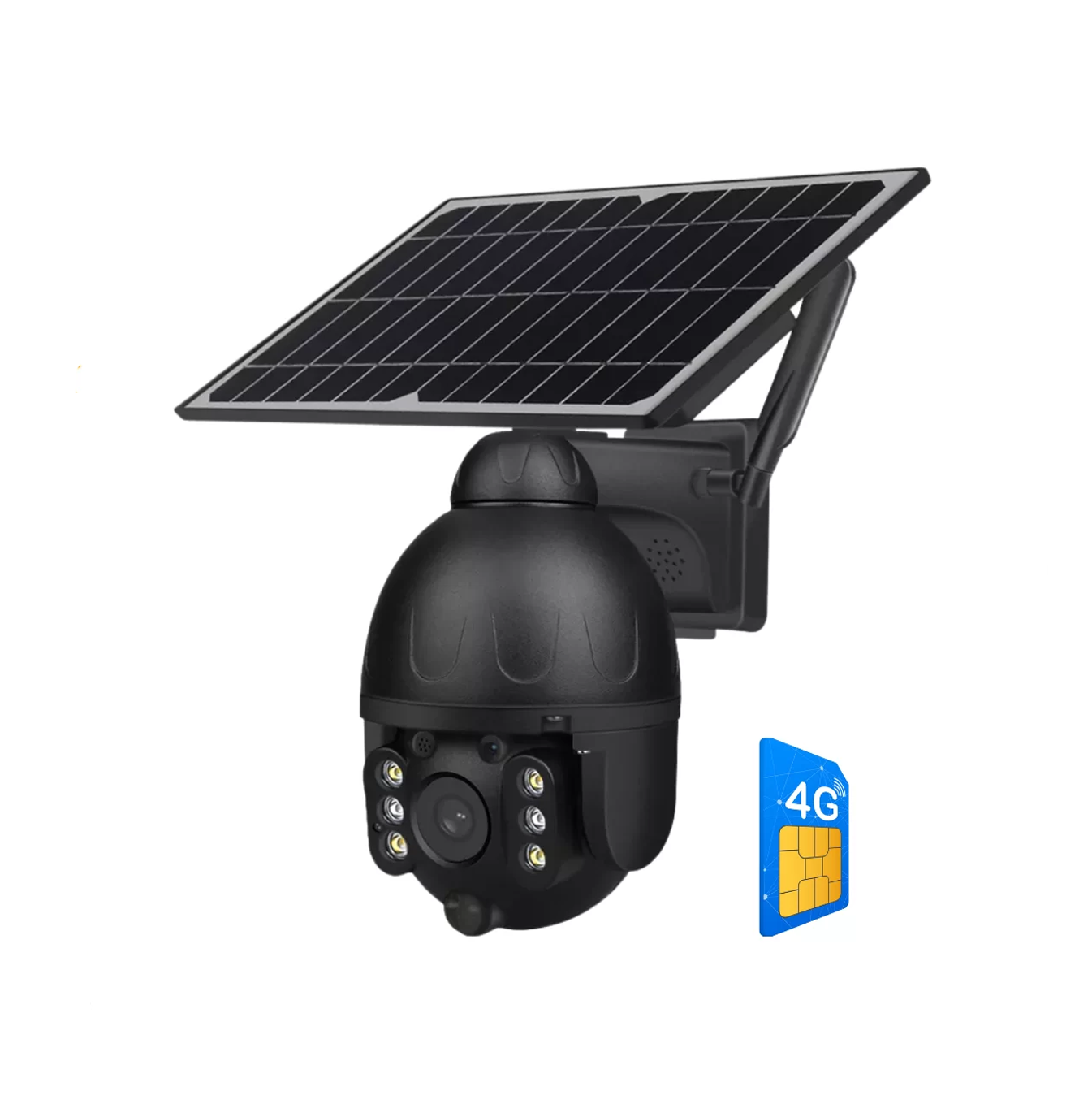 Cámara Solar 4G de Seguridad HD 1080P Visión Nocturna Audio de Doble Vía