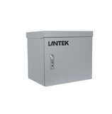 Gabinete exterior 9U aluminio 2 abanicos LTK-OUT09 Marca: Lantek