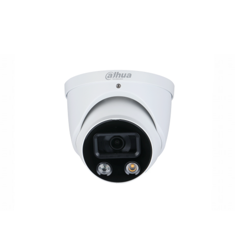  Cámara IP ColorVu de visión nocturna a todo color de 5 MP con  luces LED blancas visibles, gran angular de 0.110 in, micrófono integrado  para exteriores, compatible con Hik Vision NVR 