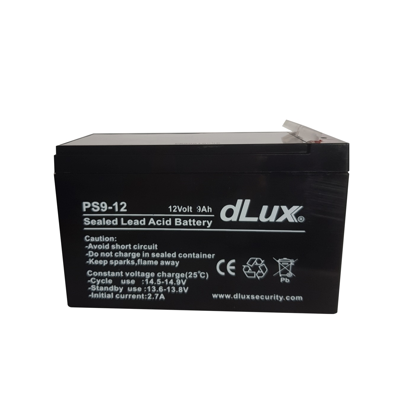 Batería PL12 de 12 voltios 12 Amp Marca: Dlux