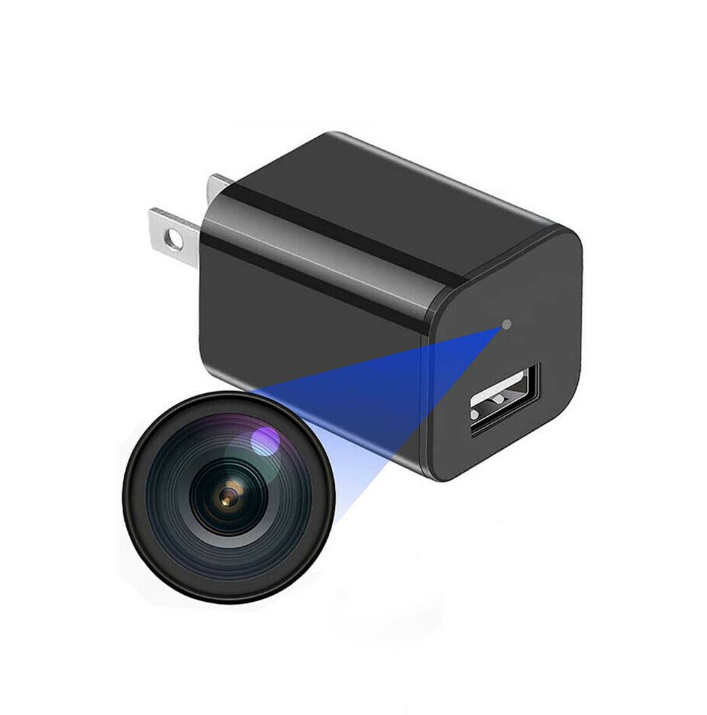 Cargador de cámara espía | Cámara oculta | Minicámara espía 1080p |  Cargador USB | Cámara espía oculta | Cámara de vigilancia Full HD